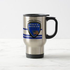 Taza De Viaje Policía que sirve orgulloso