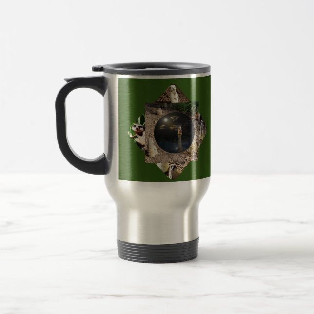 Taza De Viaje Poliscopio Meerkat, barba de viajes (Izquierda)