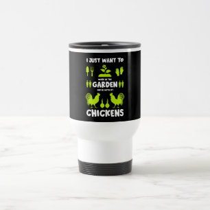 Taza De Viaje Pollos Y Jardinería