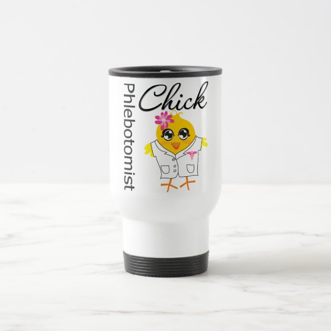Taza De Viaje Polluelo de Phlebotomist (Centro)