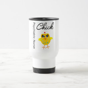Taza De Viaje Polluelo psiquiátrico v1 de la enfermera