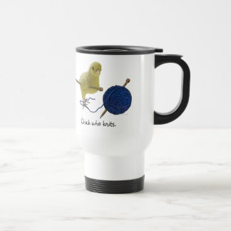 Taza De Viaje Polluelos que hacen punto la taza del viaje