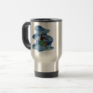 Taza De Viaje Polvo para la gente snowboard