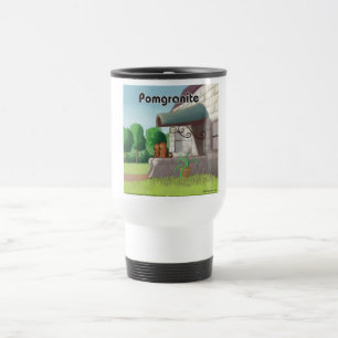 Taza De Viaje Pomerania en granito (granada) divertido