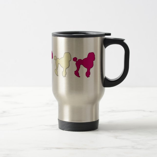 Taza De Viaje Poodles En El Desfile (Derecha)