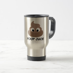 Taza De Viaje POOP JUICE Funny Coffee Travel Mugs