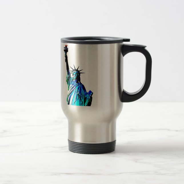 Taza De Viaje Pop Art Lady Liberty (Derecha)