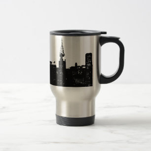 Taza De Viaje Pop Art New York Silhouette