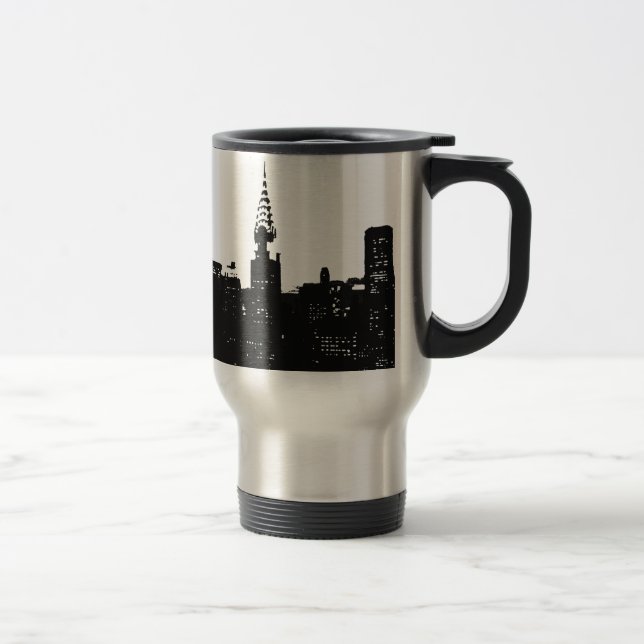 Taza De Viaje Pop Art New York Silhouette (Derecha)