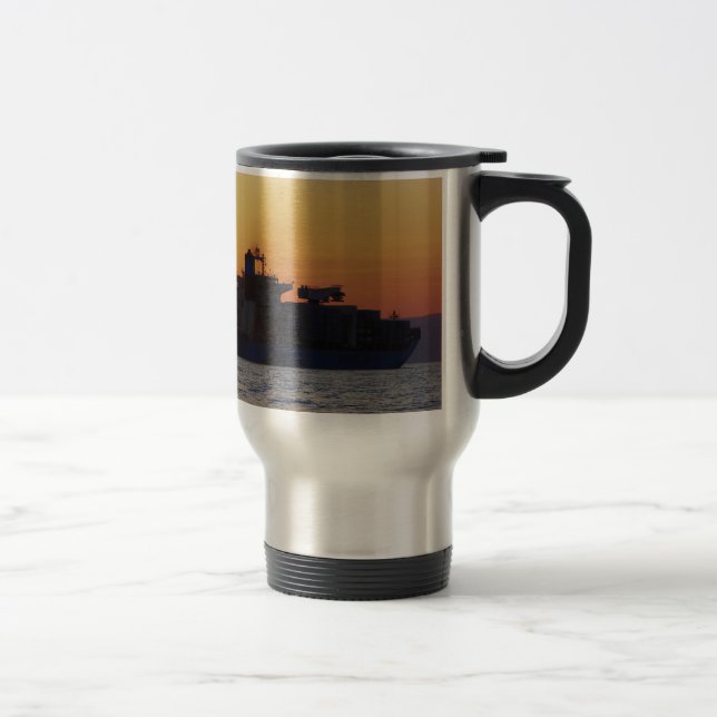 Taza De Viaje Portacontenedores en la puesta del sol (Derecha)