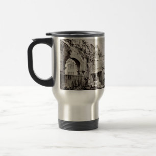 Taza De Viaje Pórtico de Octavia Roma Arte en Blanco y Negro
