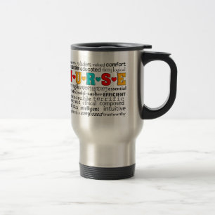 Taza De Viaje Positivo de la enfermera que describe los regalos