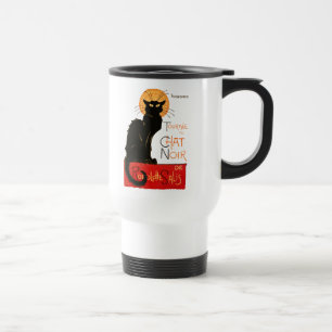 Taza De Viaje Póster Clásico Gato Negro Steinlen Chat Noir Franc