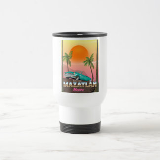 Taza De Viaje Póster de viaje a Mazatlán México