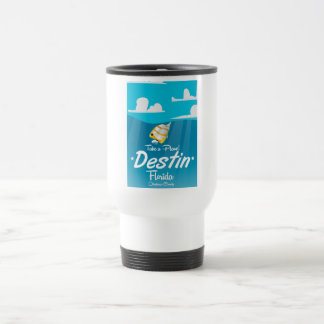 Taza De Viaje Poster de viaje de Destin Florida.