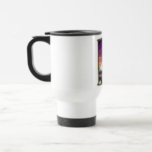 Taza De Viaje Póster de viaje de Norðurland eystra Islandia