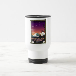 Taza De Viaje Póster de viaje de Norðurland vestra Islandia