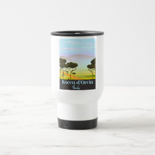 Taza De Viaje Póster de viaje de Rocca d'Orcia Italia