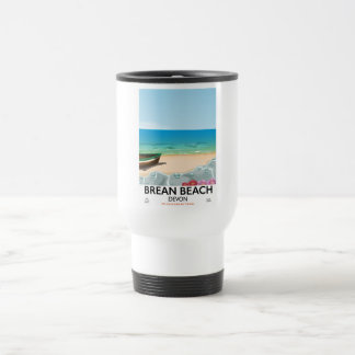 Taza De Viaje Poster de viajes de la época de Brean Beach Devon