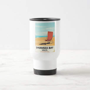 Taza De Viaje Poster marítimo de Swansea Bay Wales