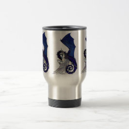 Taza De Viaje Potro blanco azul del caballo de Pegacorn del