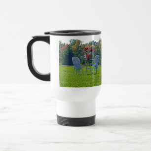 Taza De Viaje Prado Romántico de Mesa de Jardín de Amor Flores