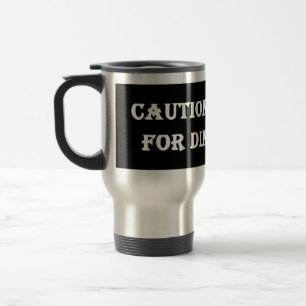 Taza De Viaje Precaución Al Frenar Por Dinosaurios