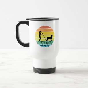 Taza De Viaje Prefiero estar con mi Chica de suplir perro