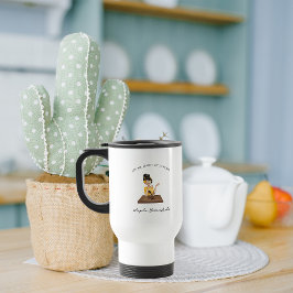 Taza De Viaje Pregúntame sobre mi podcast | Monograma Podcaster