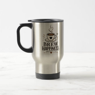 Taza De Viaje Preparar Felicidad | Cita de Amante del Café