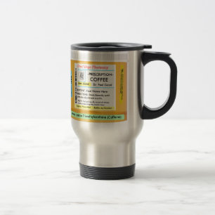 Taza De Viaje Prescripción RX de CustomizeABLEs del café