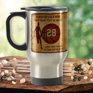 Taza De Viaje Presentaciones para jugadores de baloncesto, entre