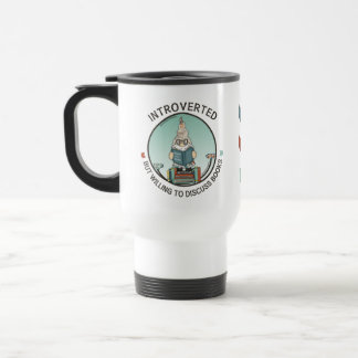 Taza De Viaje Presentado pero dispuesto a discutir libros