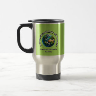 Taza De Viaje Preservar Nuestros Bosques. Día Internacional de l