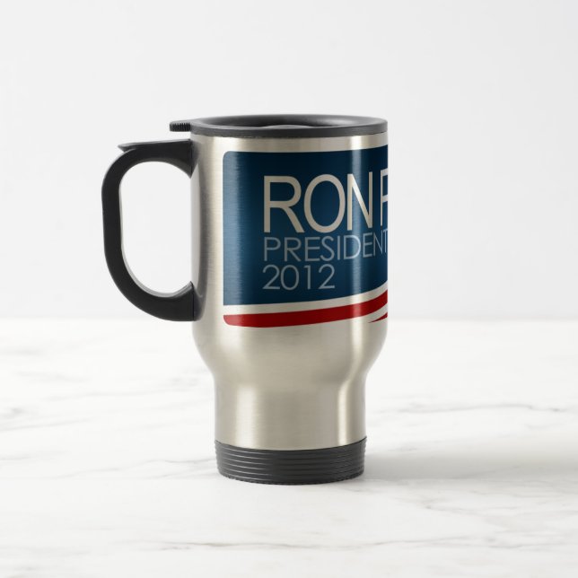 Taza De Viaje Presidente 2012 de Ron Paul (Izquierda)