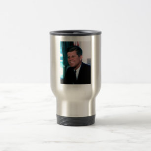 Taza De Viaje Presidente estadounidense John F. Kennedy en la Of