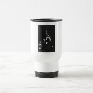 Taza De Viaje Presidente estadounidense John Kennedy en conferen