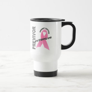 Taza De Viaje Previvor 1 cáncer de pecho