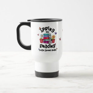 Taza De Viaje Primavera Al Leer Libros De Dustin Stevens