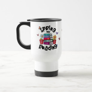 Taza De Viaje Primavera en lectura