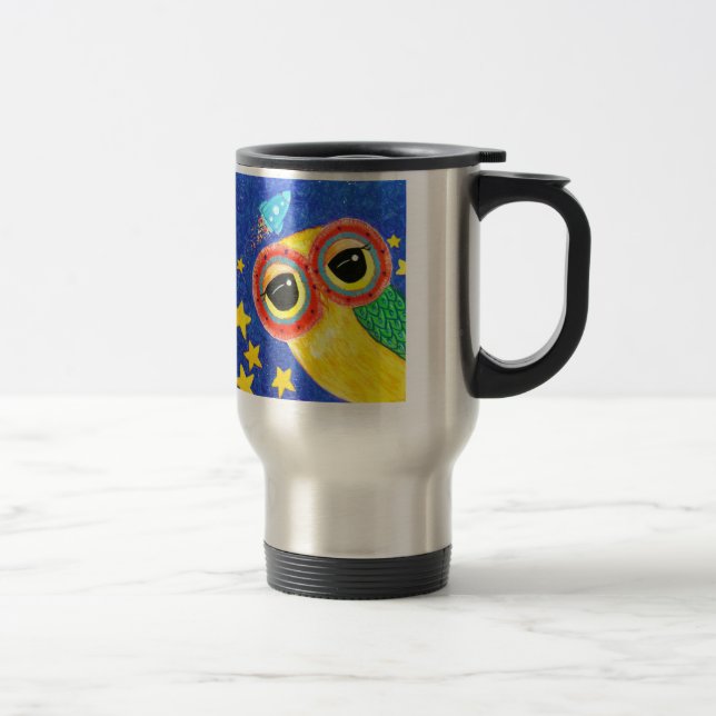 Taza De Viaje Primer búho en espacio (Derecha)