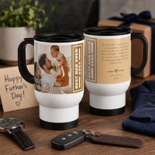Taza De Viaje Primer Día del Padre Lo Logré Recuerdo Personaliza