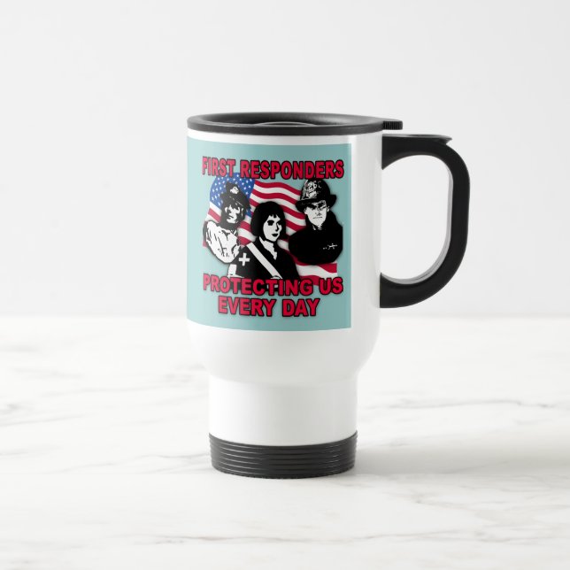 Taza De Viaje Primeras camisetas de los respondedores, bolsos, (Derecha)