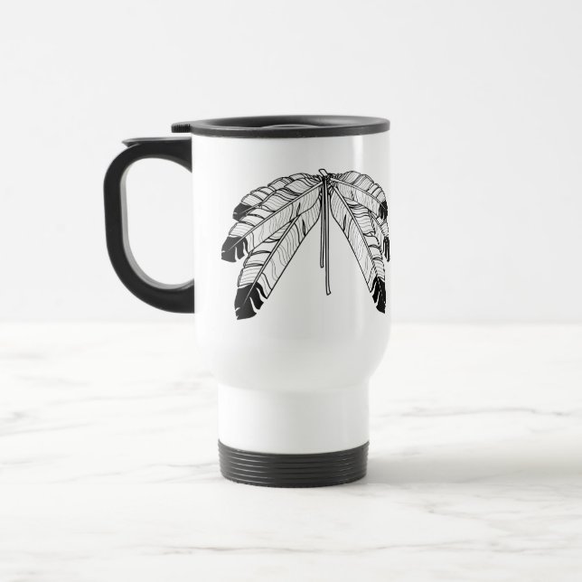 Taza De Viaje Primeras Naciones Regalos de arte nativos Mugs de  (Izquierda)
