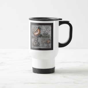 Taza De Viaje Primitiva momia-Mamá la palabra