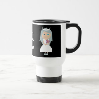 Taza De Viaje Princesa sobria negra y blanca linda Travel Mug