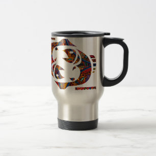 TAZA DE VIAJE PRODUCTOS MAYAS DE LOS HORÓSCOPOS DE PISCIS