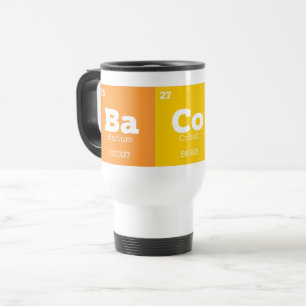Taza De Viaje Profesor de Ciencias Química Elementos Químicos Ba