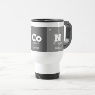 Taza De Viaje Profesor de Ciencias Química Elementos Químicos Ba