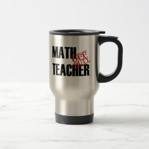 TAZA DE VIAJE PROFESOR DE MATEMÁTICAS FUERA DE SERVICIO